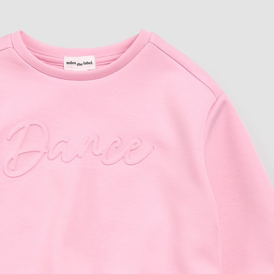 Miles the label Chandail rose en relief - Dance