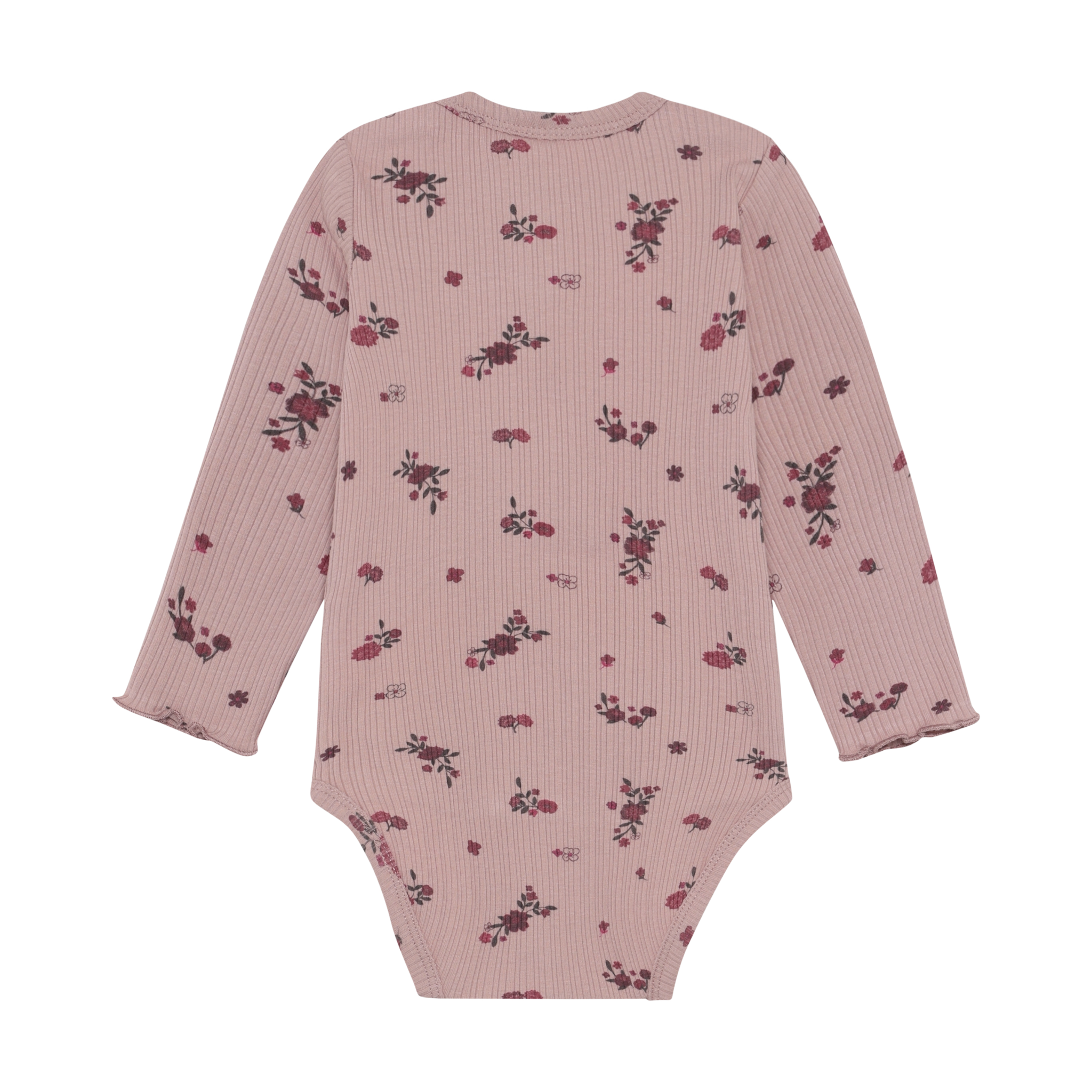 minymo Cache-couche côtelé imprimé de fleurs - Fawn