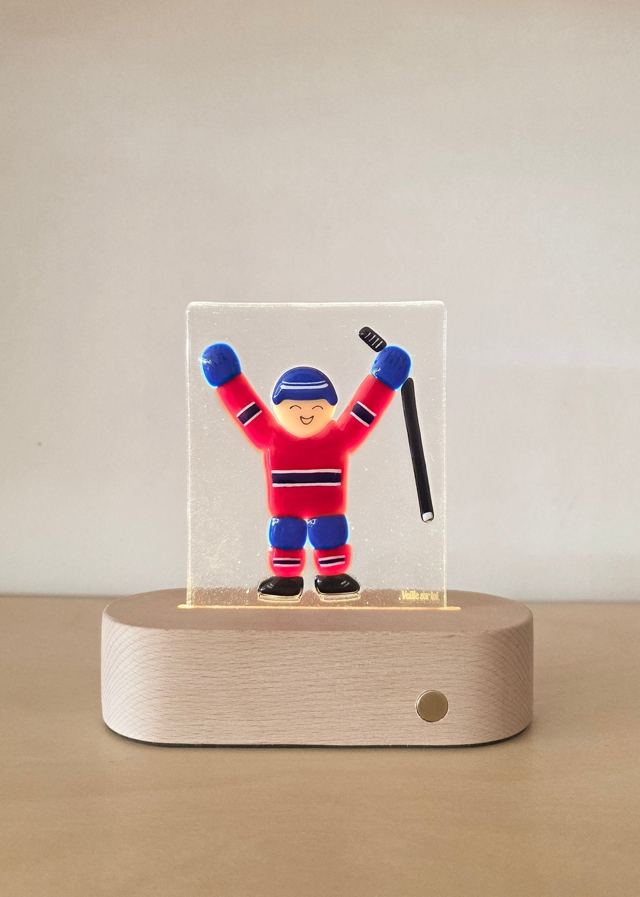 Veille Sur Toi Lampe de table - Joueur de Hockey