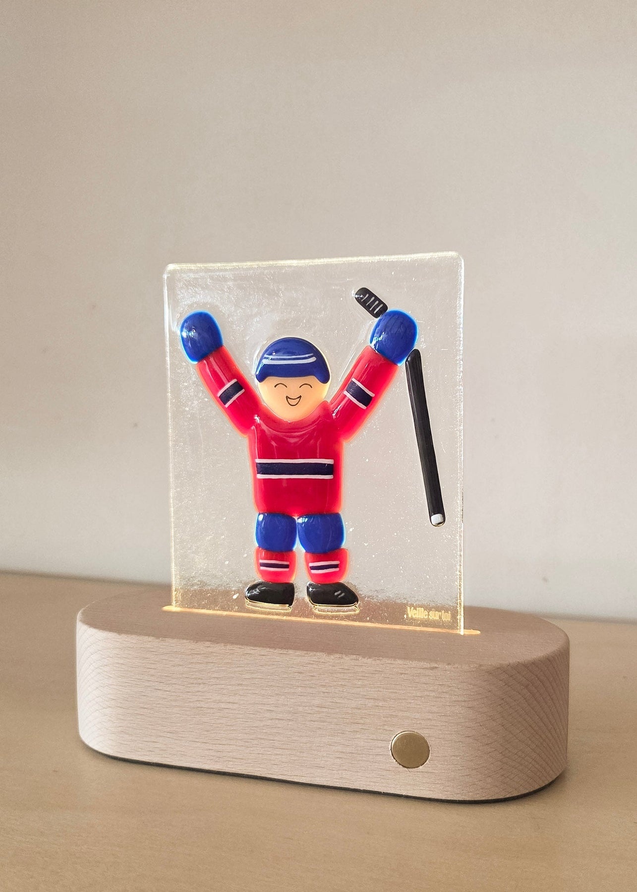 Veille Sur Toi Lampe de table - Joueur de Hockey