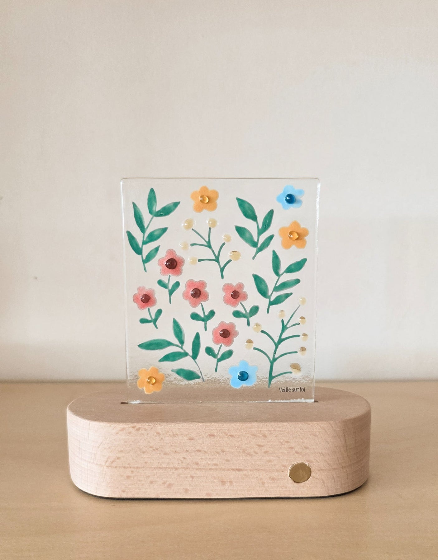 Veille Sur Toi Lampe de table - Fleurs des champs