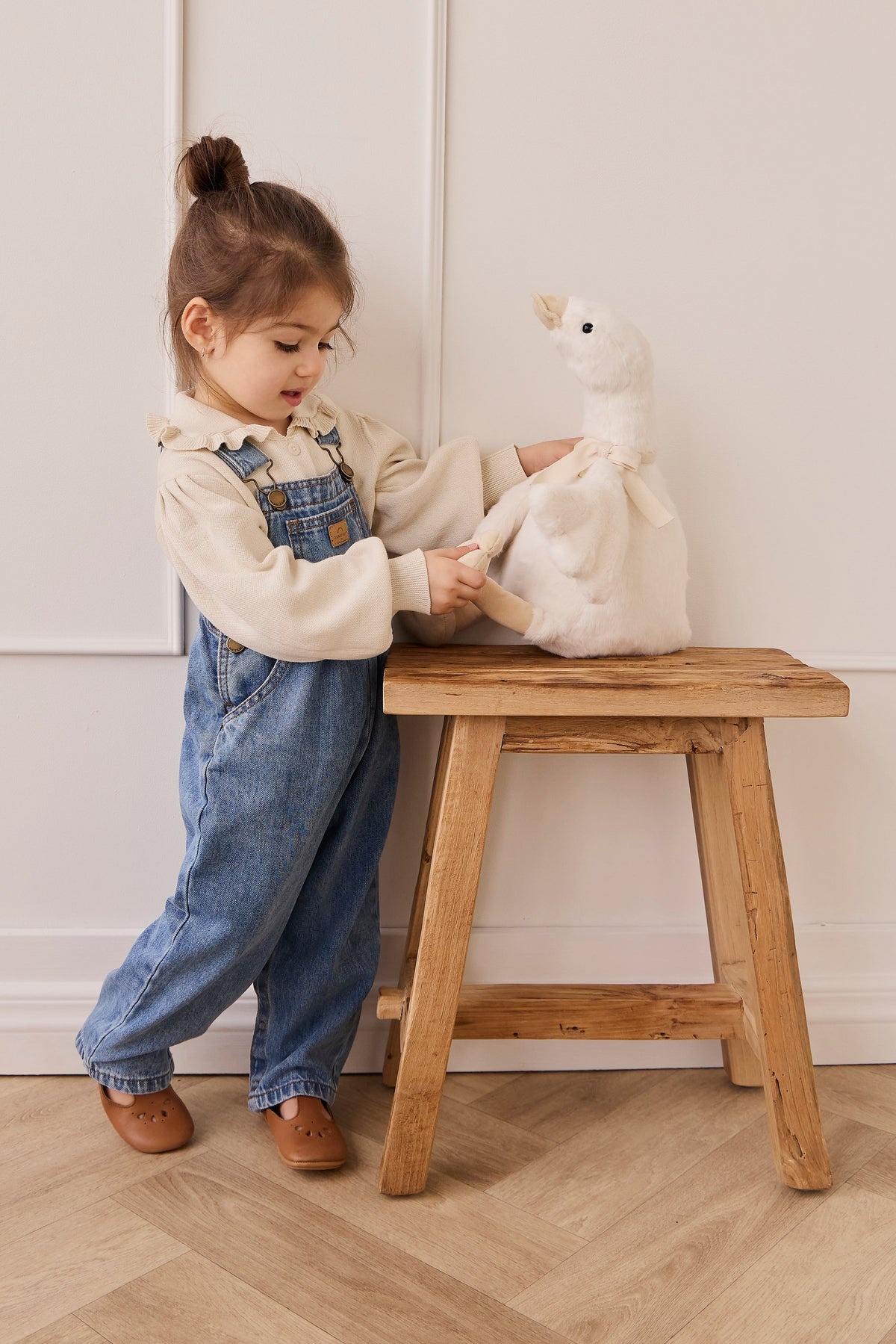 Snuggle Bunnies Peluche Rose la maman canard