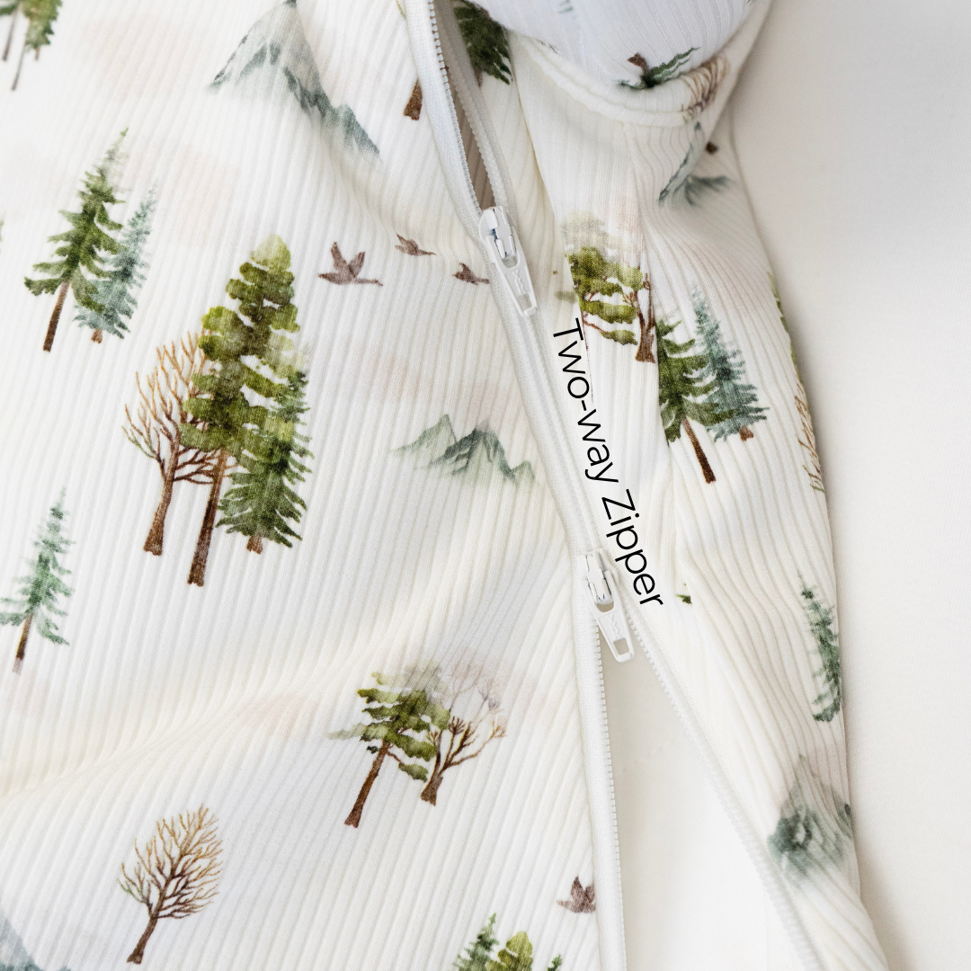 Belan . J 1.0 TOG Ribbed Bamboo Sleep Sack - Misty Forest