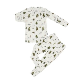 Belan . J Ribbed bamboo Pj set - Misty forest