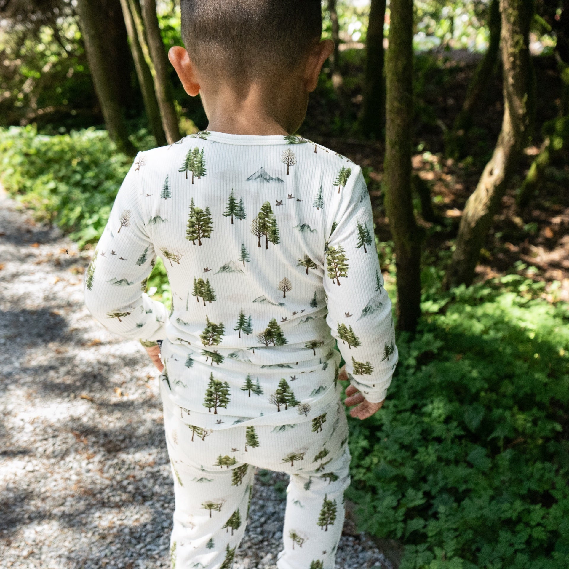 Belan . J Ribbed bamboo Pj set - Misty forest