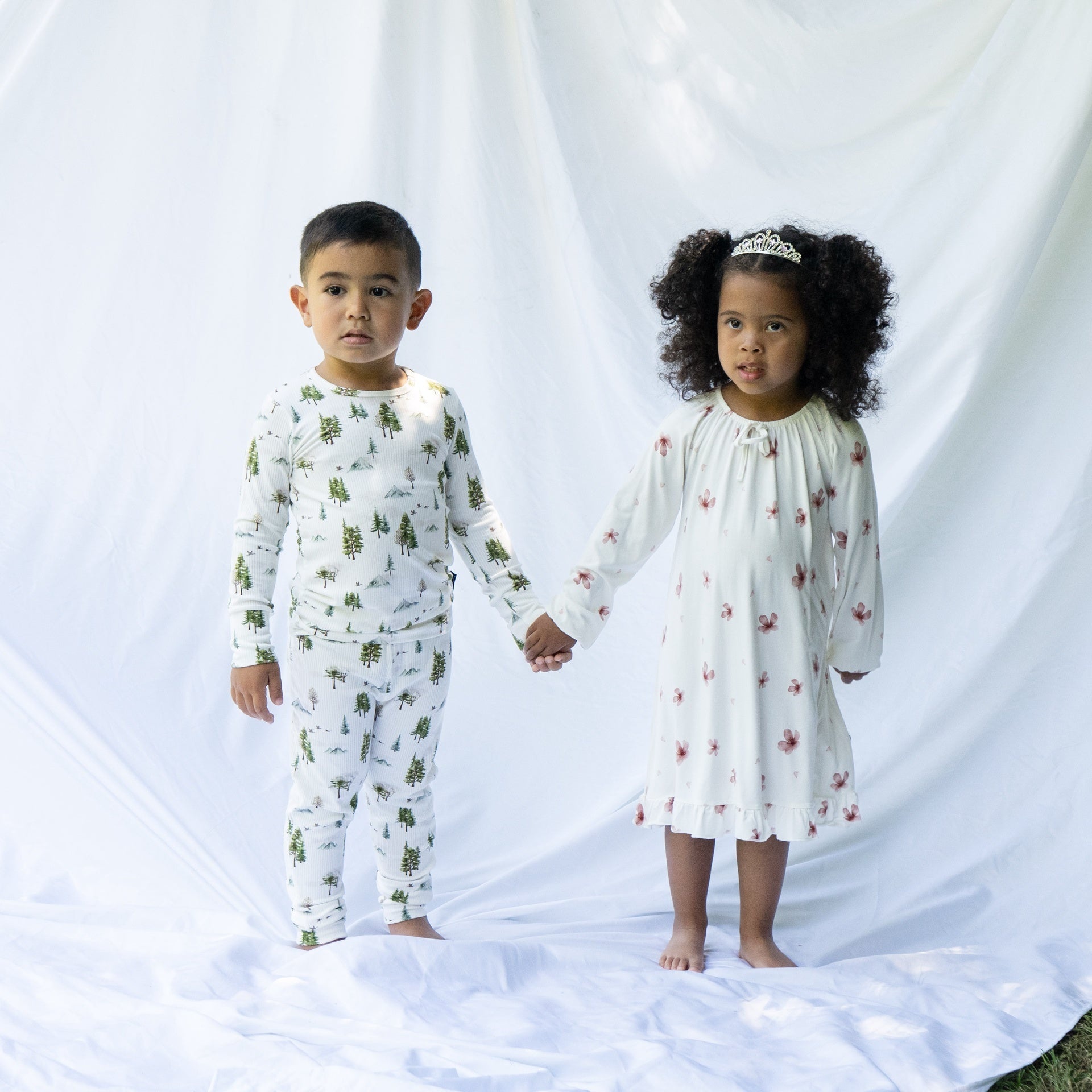 Belan . J Ribbed bamboo Pj set - Misty forest