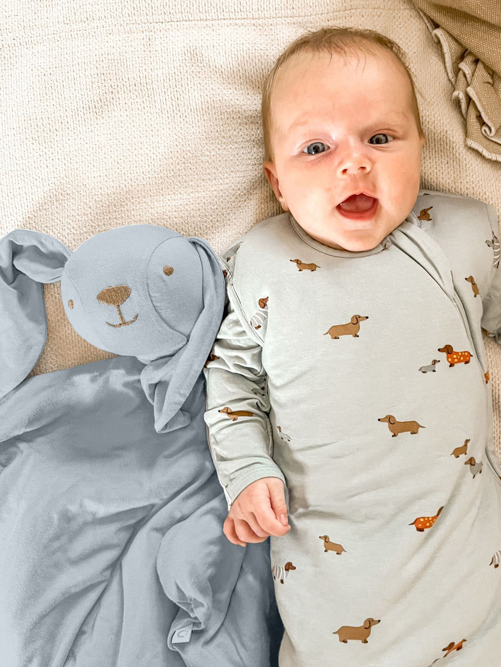 Gunamuna Doudou lovey - Lapin Bentley
