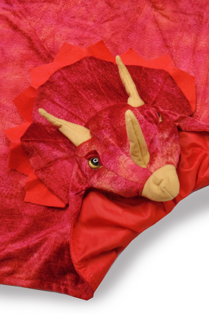 The great pretenders Cape de dinosaure à capuche Triceratops