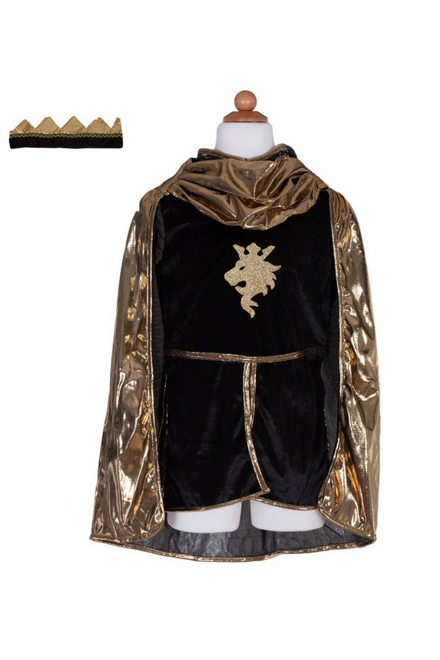 The great pretenders Ensemble de chevalier avec tunique, cape et couronne