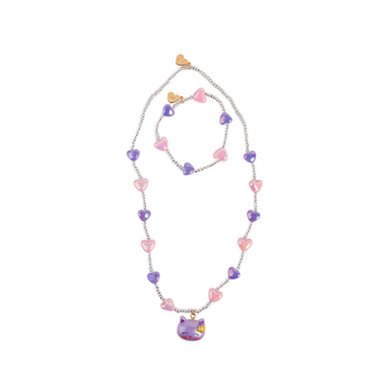 The great pretenders Ensemble de collier et bracelet ''Lovely kitty''