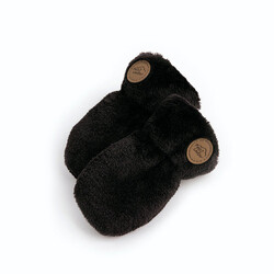 Petit Coulou Mitaine d'hiver en minky pour bébé  - Onyx