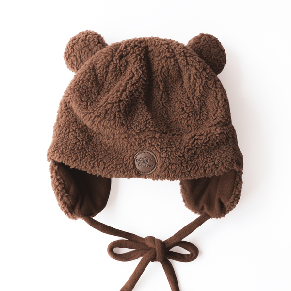 Petit Coulou Coffret cadeau ourson sherpa pour bébé - Brun
