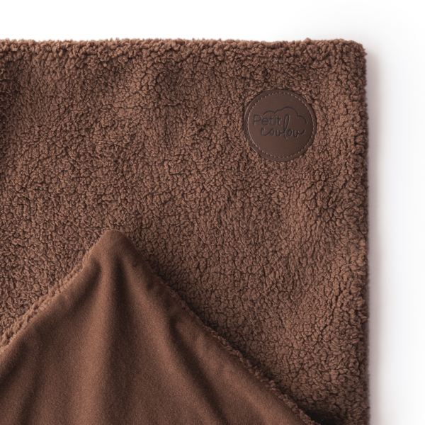 Petit Coulou Coffret cadeau ourson sherpa pour bébé - Brun