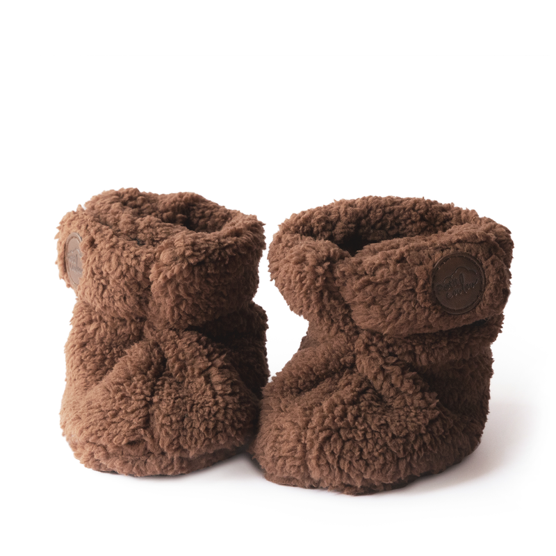 Petit Coulou Coffret cadeau ourson sherpa pour bébé - Brun