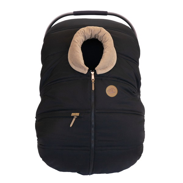 Petit Coulou Housse 3 saisons pour siège d'auto - Cols interchangeables (-30°C à 15°C) - Onyx
