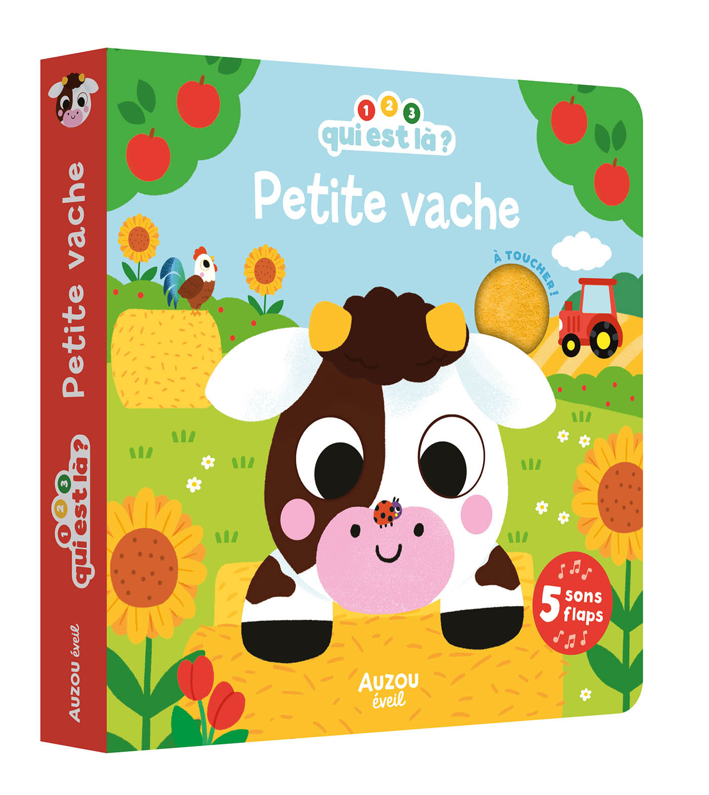 Auzou 1-2-3 Qui est la? - Petite Vache