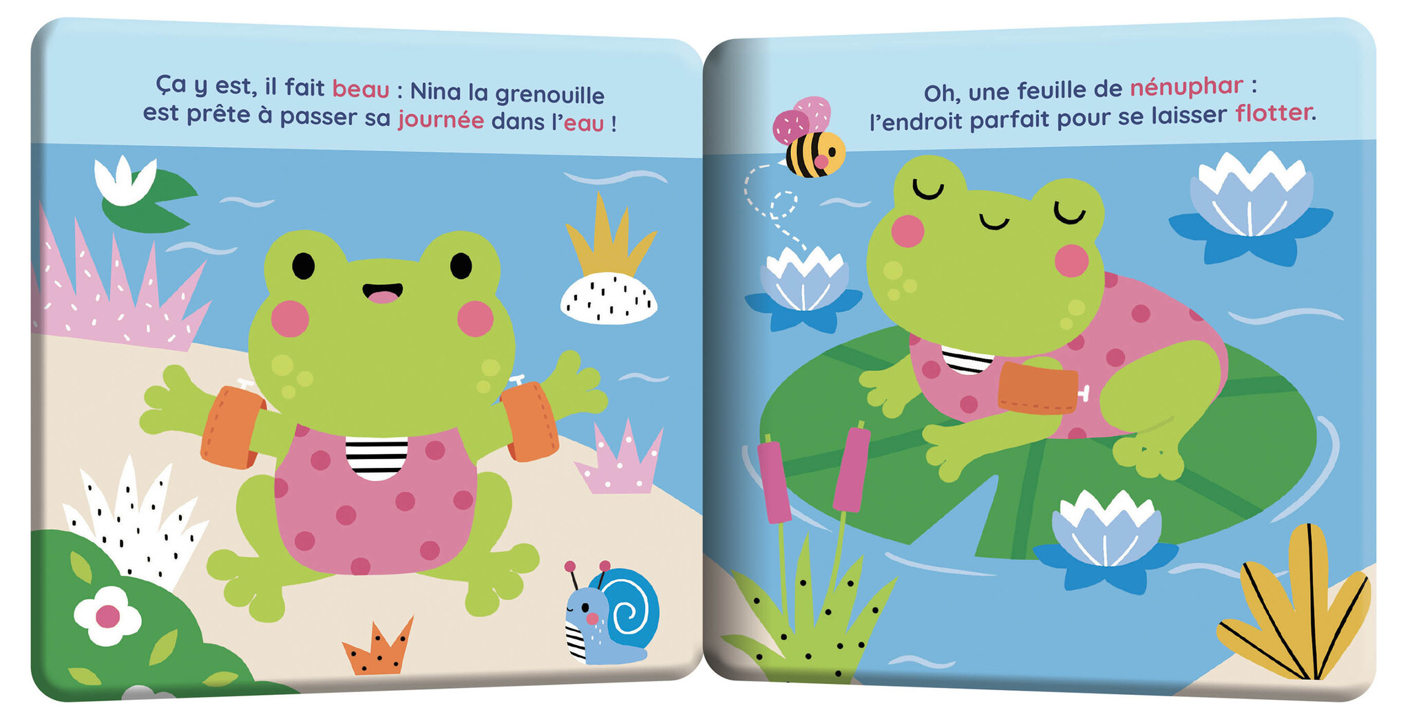 Auzou Mon premier livre de bain - Nina la grenouille