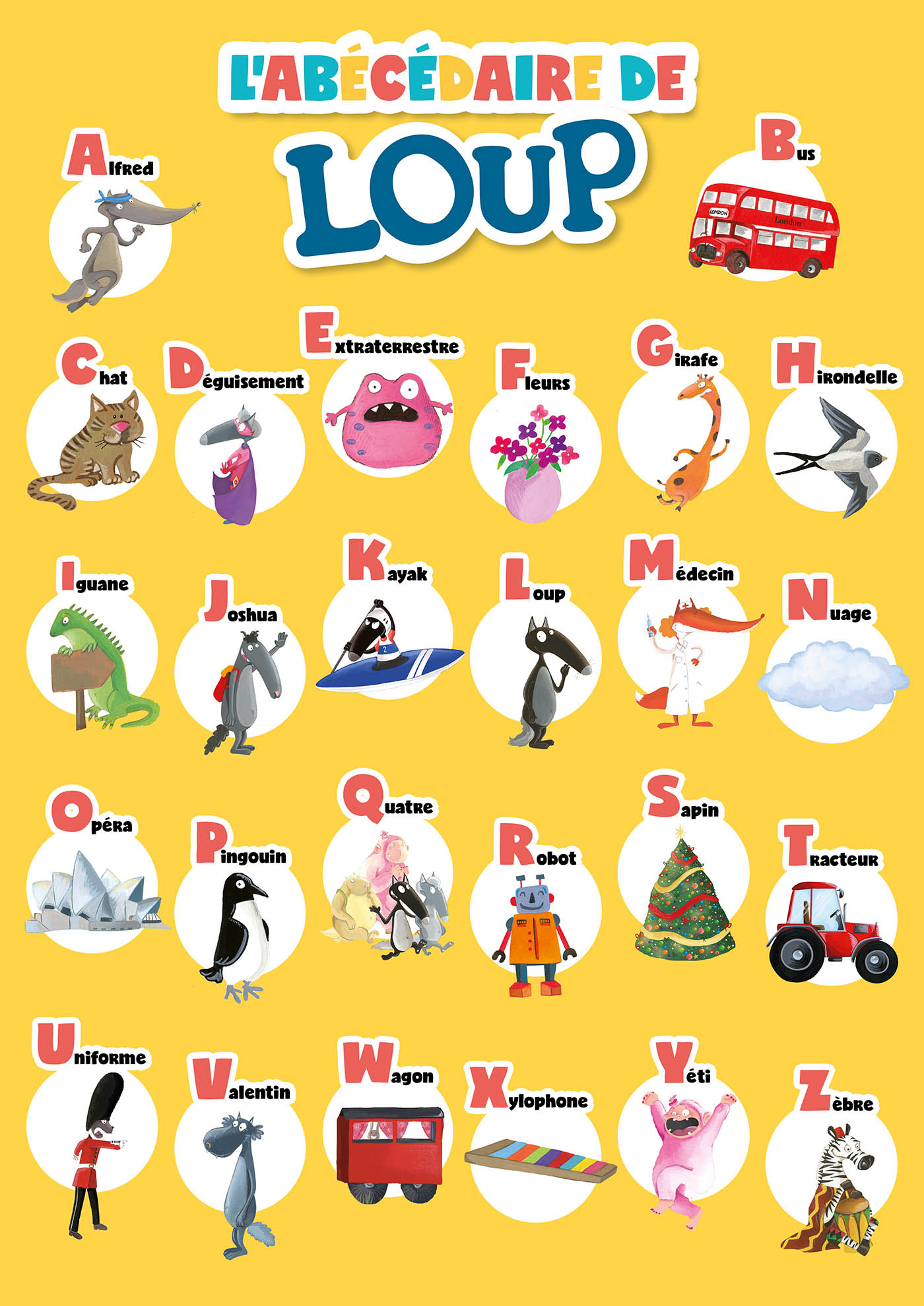 Auzou P'tit loup - Mes lettres magnétique