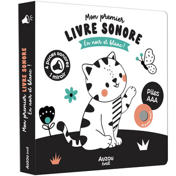 Auzou Mon premier livre sonore - En noir et blanc