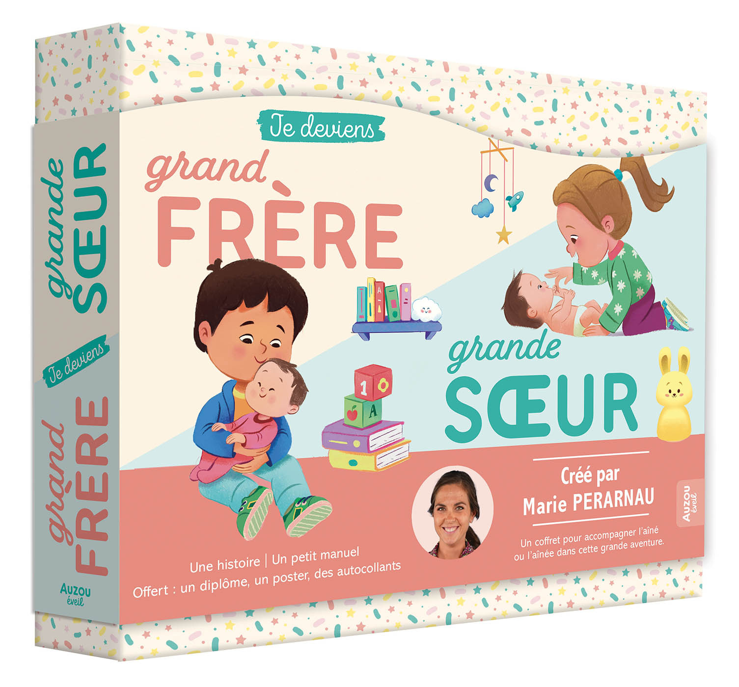 Auzou Coffret je deviens grand frère/soeur
