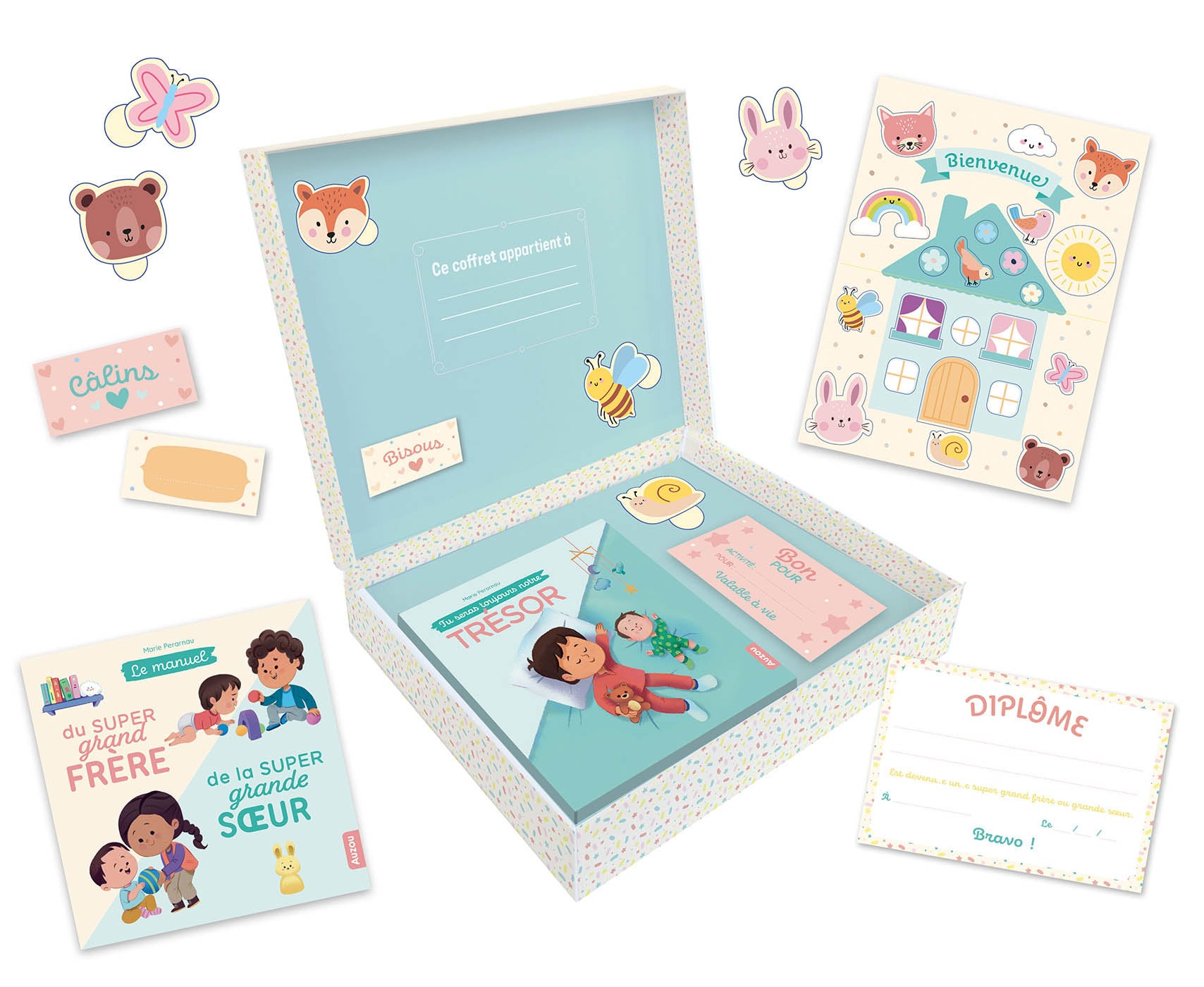 Auzou Coffret je deviens grand frère/soeur