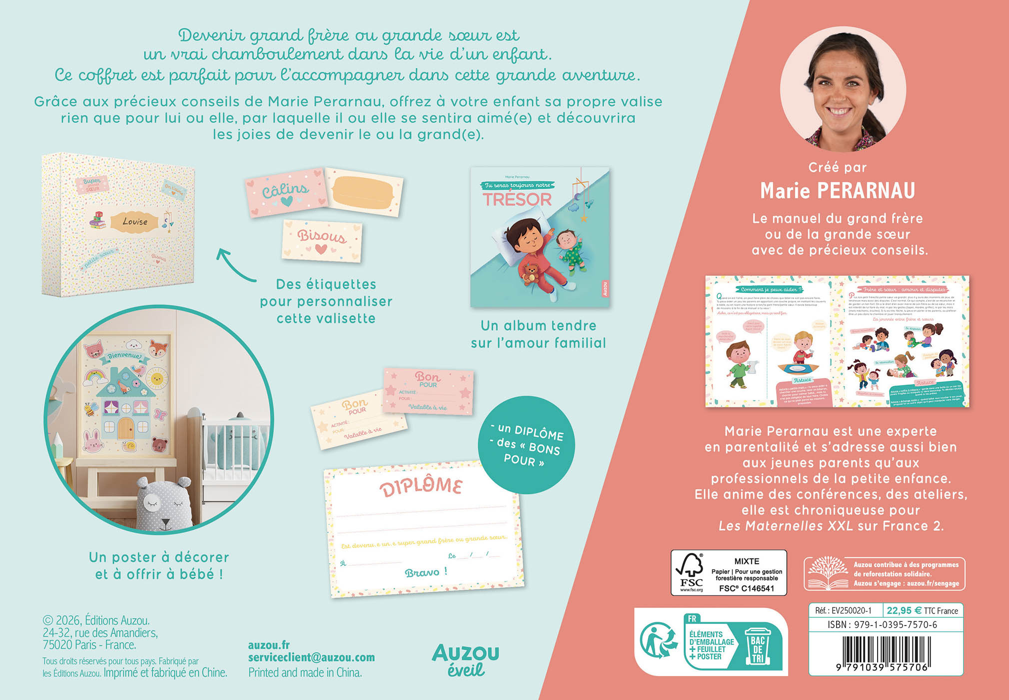 Auzou Coffret je deviens grand frère/soeur