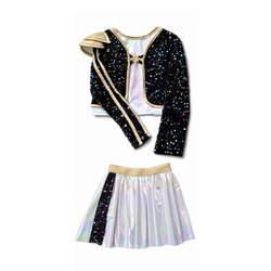 The great pretenders Ensemble de guerrier rockstar avec veste et chemise attachée