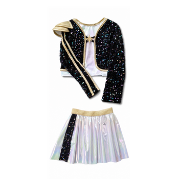 The great pretenders Ensemble de guerrier rockstar avec veste et chemise attachée