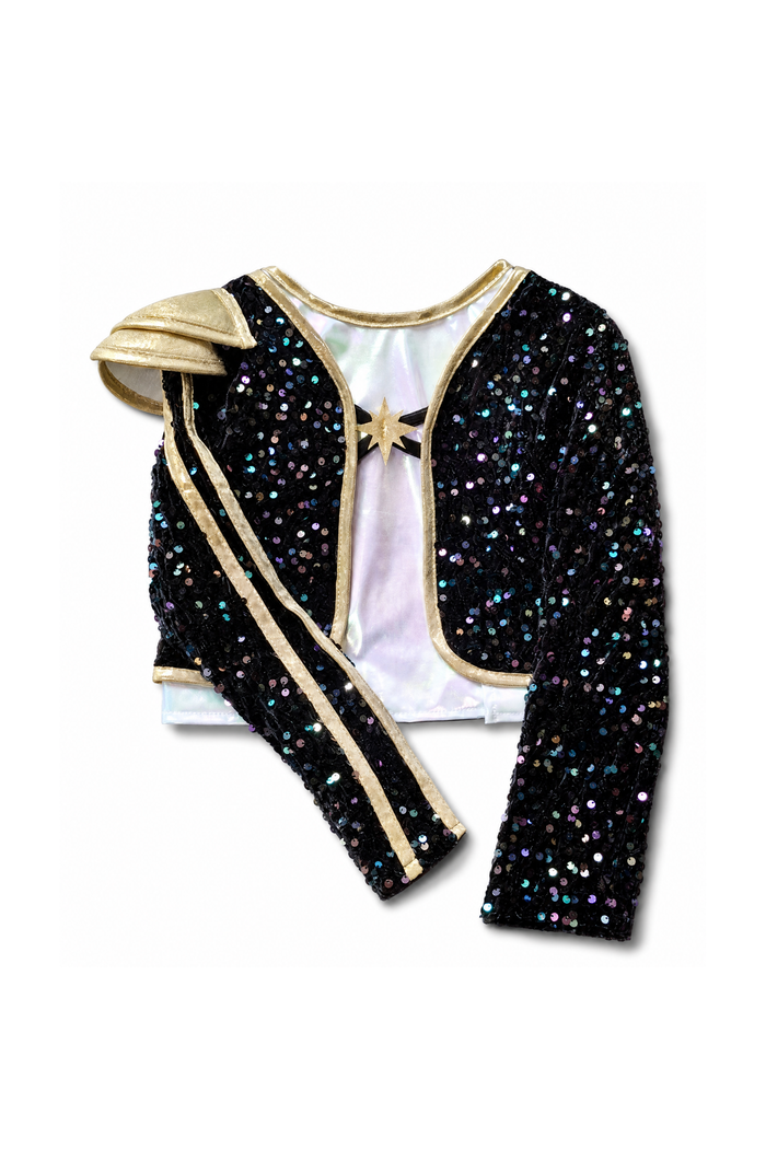 The great pretenders Ensemble de guerrier rockstar avec veste et chemise attachée
