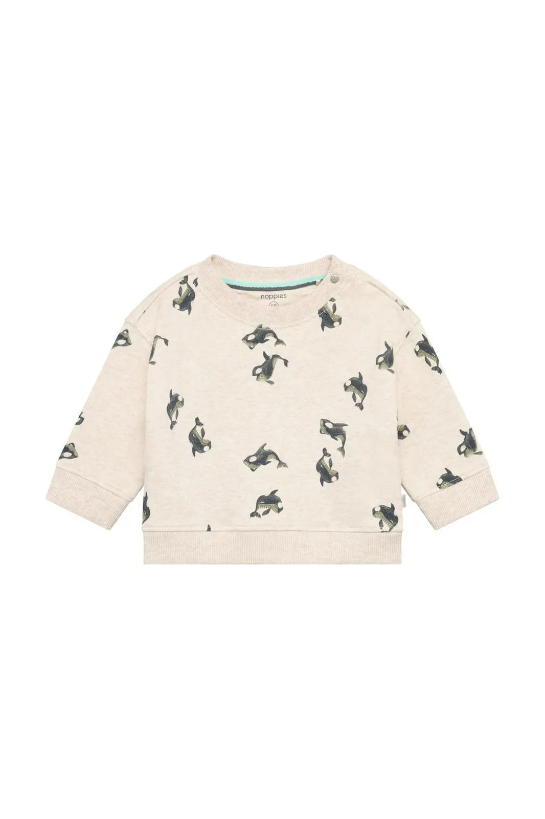 Noppies Sweatshirt motif baleine - Sand Melange