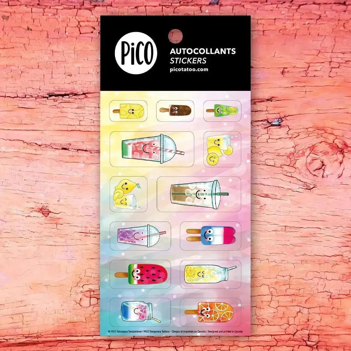 Pico Tatoo Inc Lot d'autocollants - Gourmand