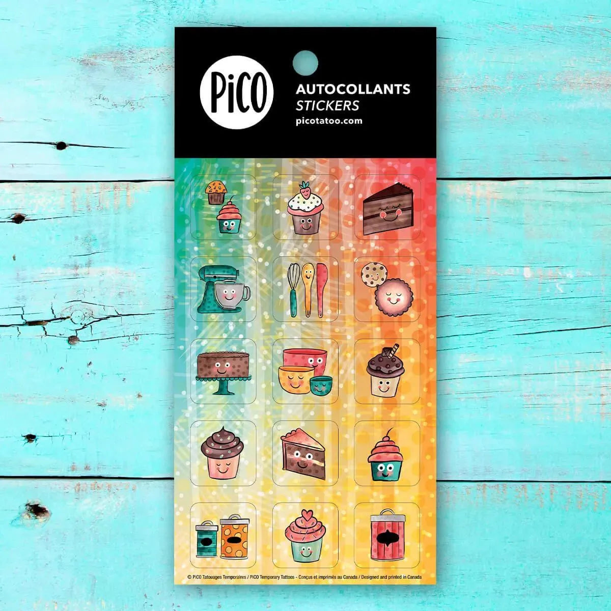 Pico Tatoo Inc Lot d'autocollants - Gourmand
