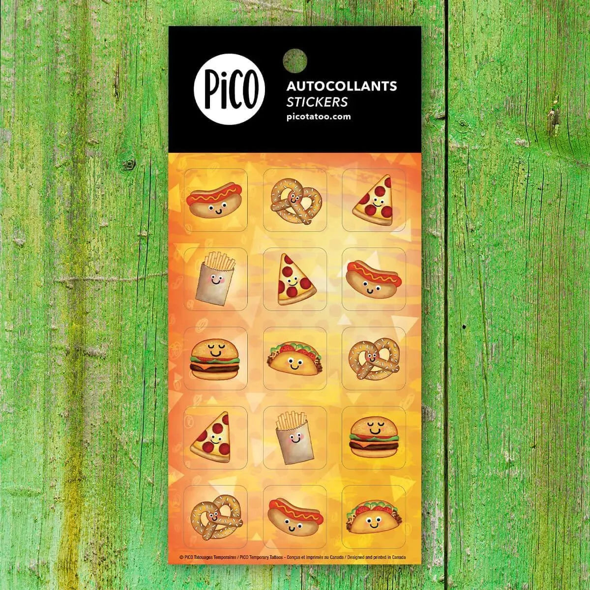 Pico Tatoo Inc Lot d'autocollants - Gourmand