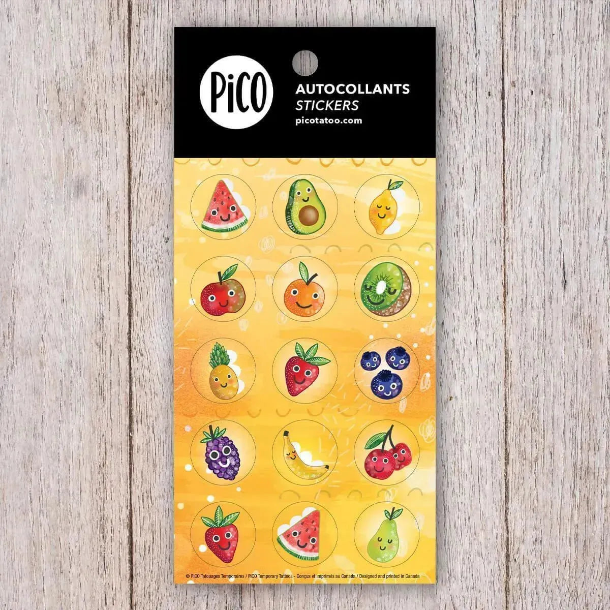 Pico Tatoo Inc Lot d'autocollants - Gourmand