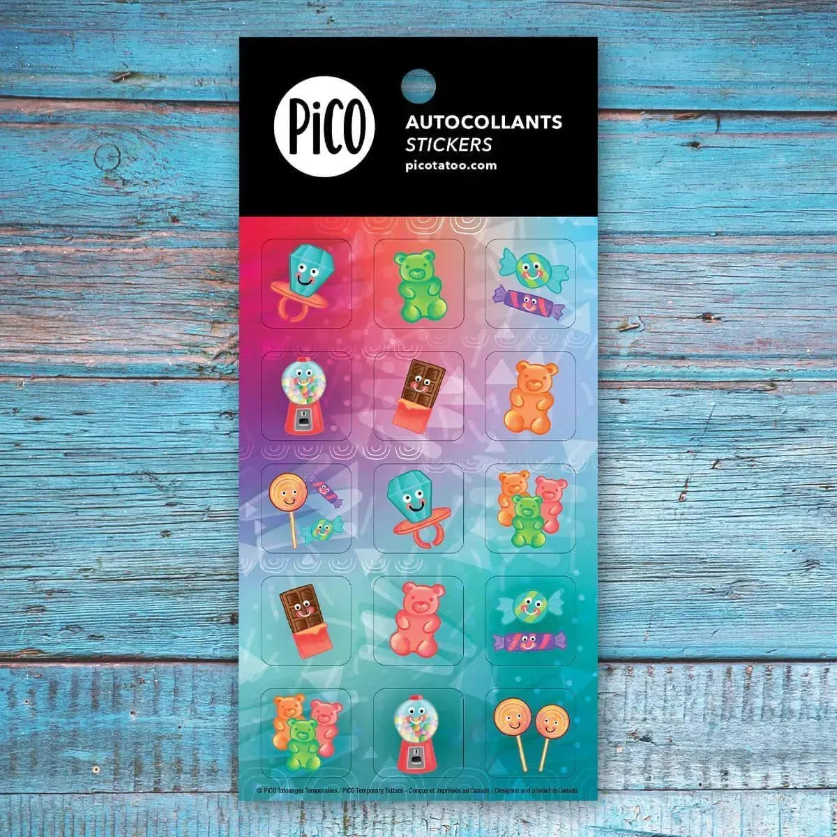 Pico Tatoo Inc Lot d'autocollants - Gourmand