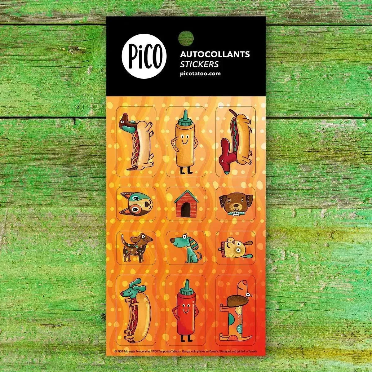 Pico Tatoo Inc Lot d'autocollants - Gourmand