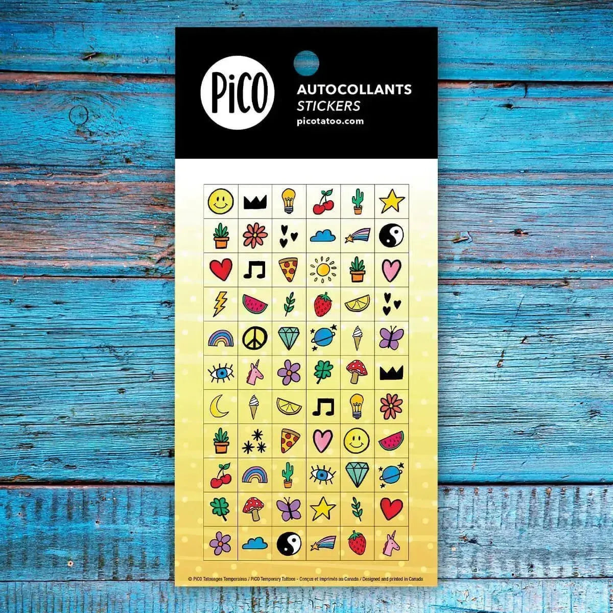 Pico Tatoo Inc Lot d'autocollants - Gourmand