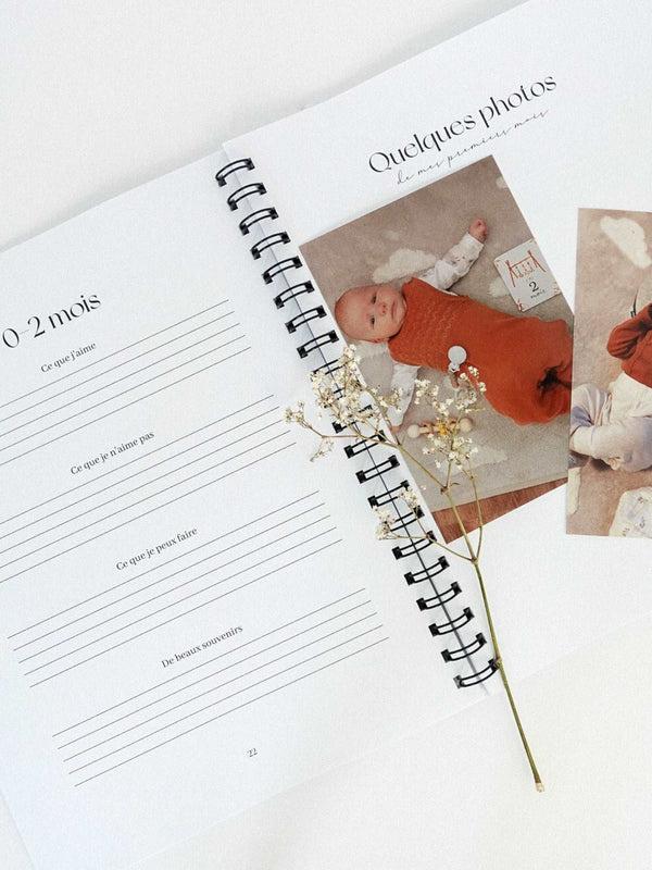 Novembre Boutique Ta petite histoire - Livre de bébé et grossesse 0-5 ans - Damier d'été