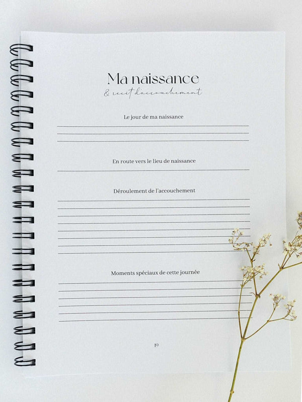 Novembre Boutique Ta petite histoire - Livre de bébé et grossesse 0-5 ans - Crépuscule