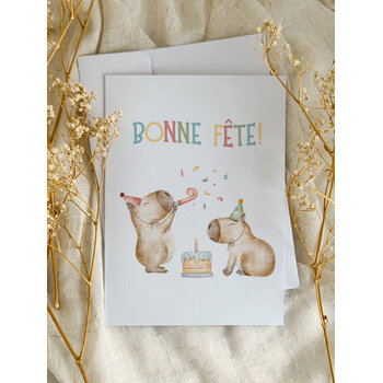 Novembre Boutique Carte d’anniversaire Capibaras