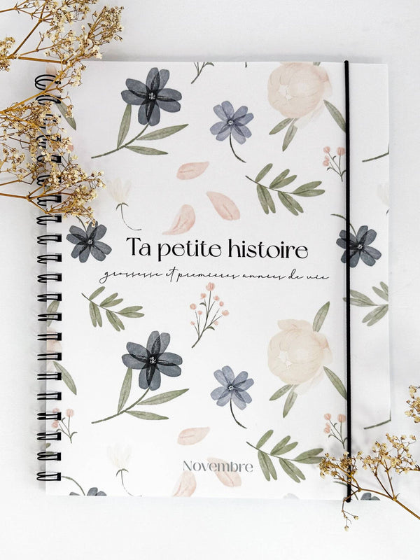 Novembre Boutique Ta petite histoire - Livre de bébé et grossesse 0-5 ans - Jardin d'Azur
