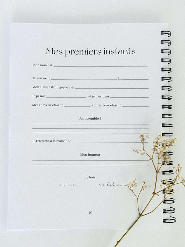 Novembre Boutique Ta petite histoire - Livre de bébé et grossesse 0-5 ans - Jardin d'Azur