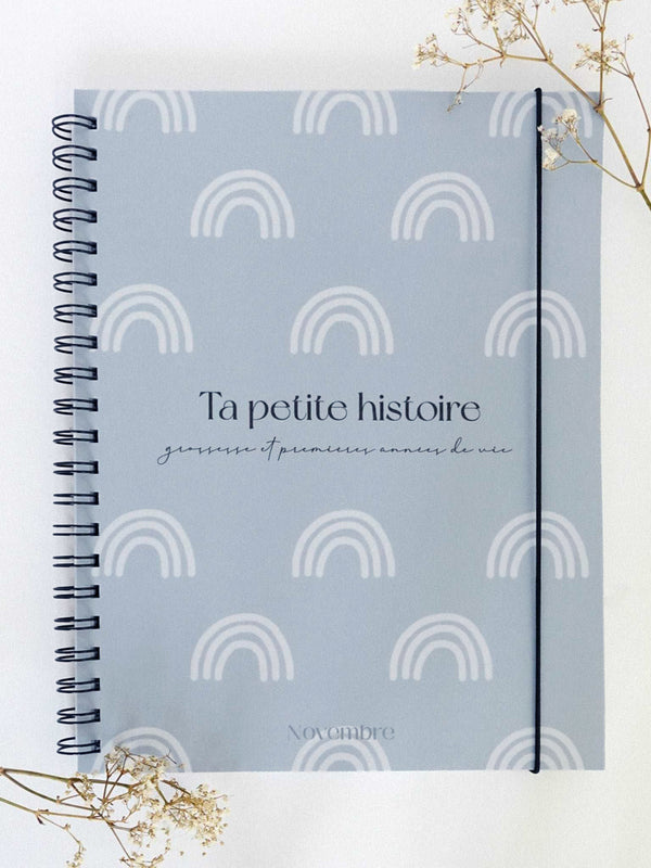 Novembre Boutique Ta petite histoire - Livre de bébé et grossesse 0-5 ans - Ciel