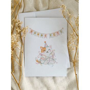 Novembre Boutique Carte d’anniversaire Chaton