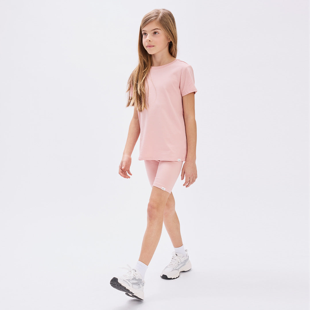 Miles the label T-shirt rose Miles Basiques
