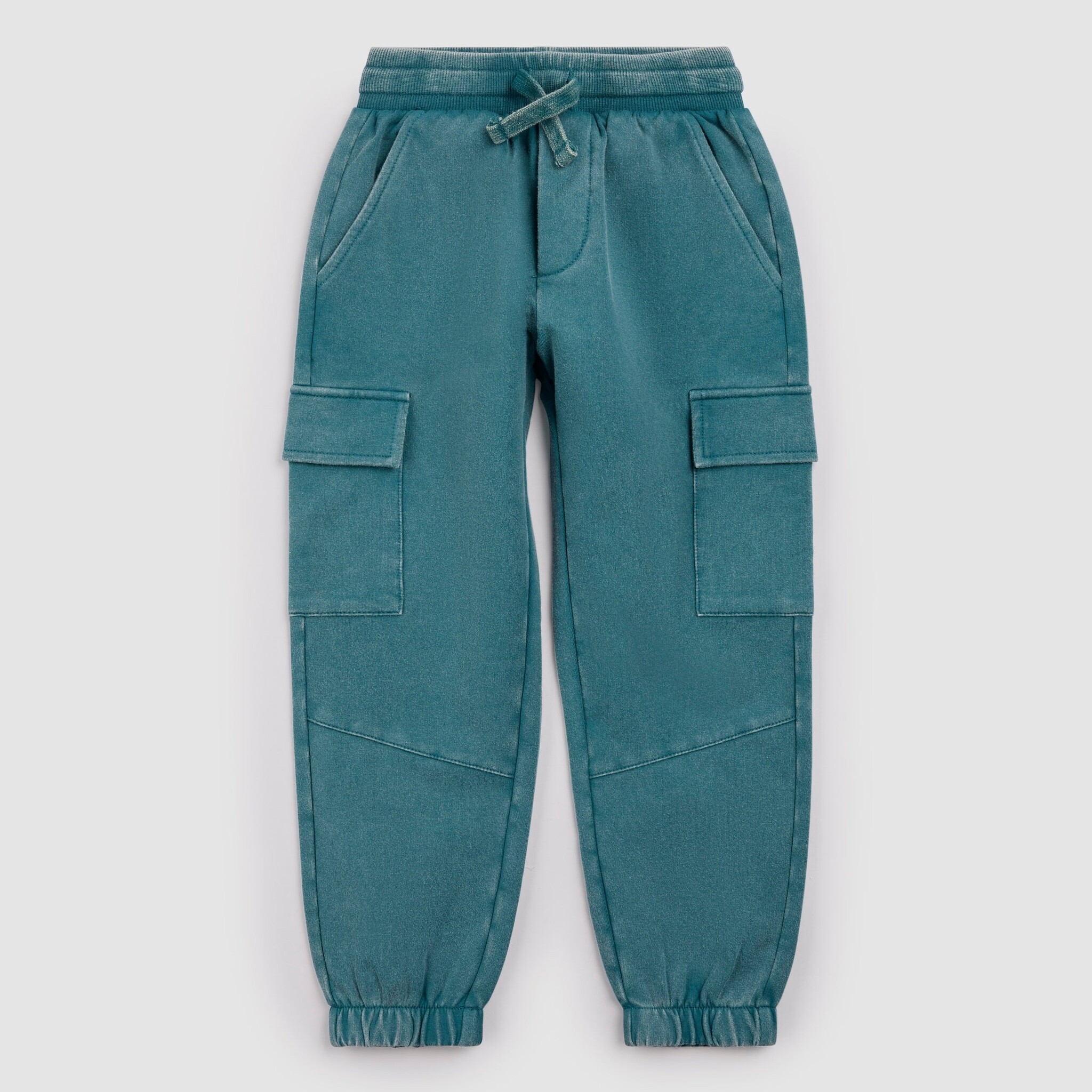 Miles the label Pantalon de jogging cargo en molleton délavé bleu