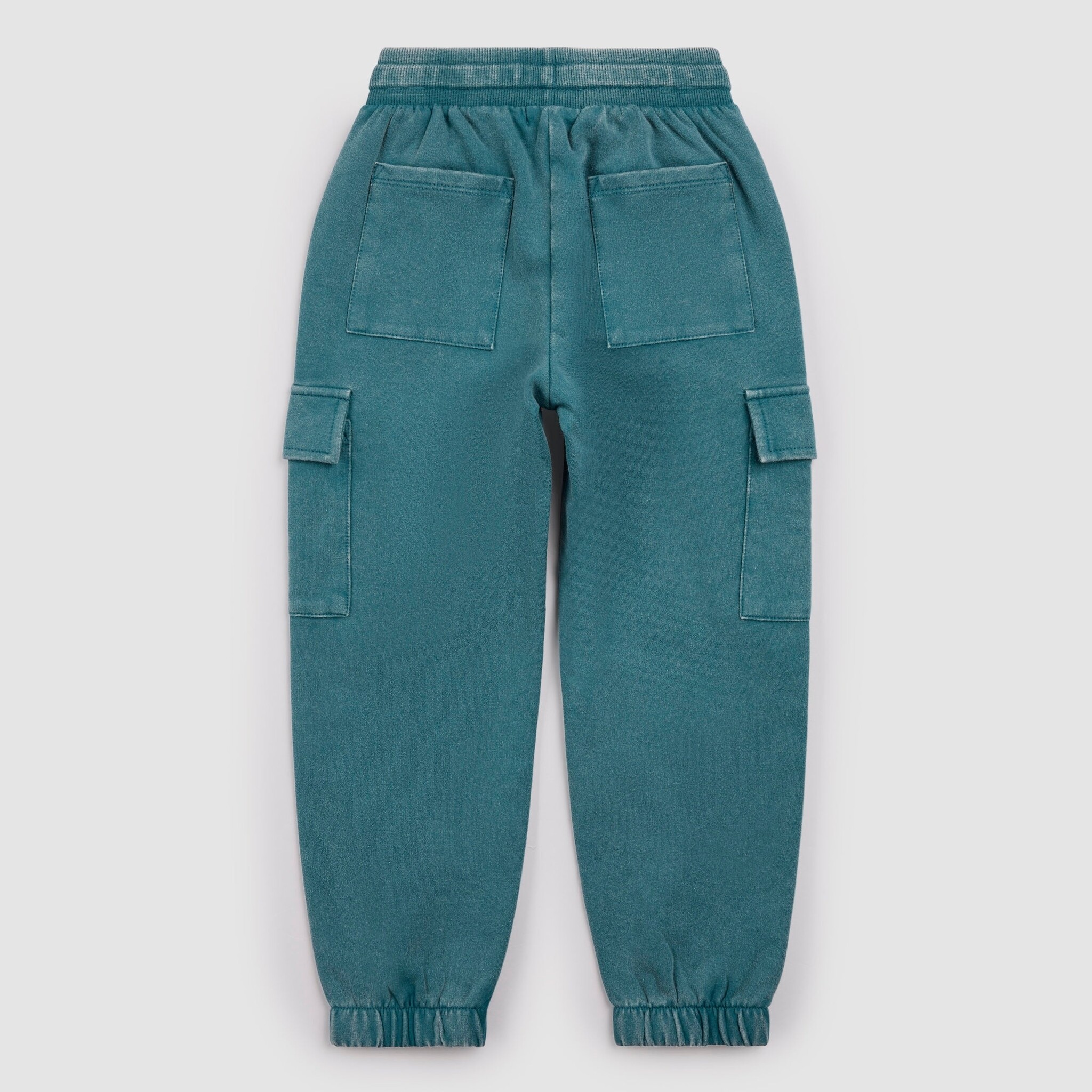 Miles the label Pantalon de jogging cargo en molleton délavé bleu