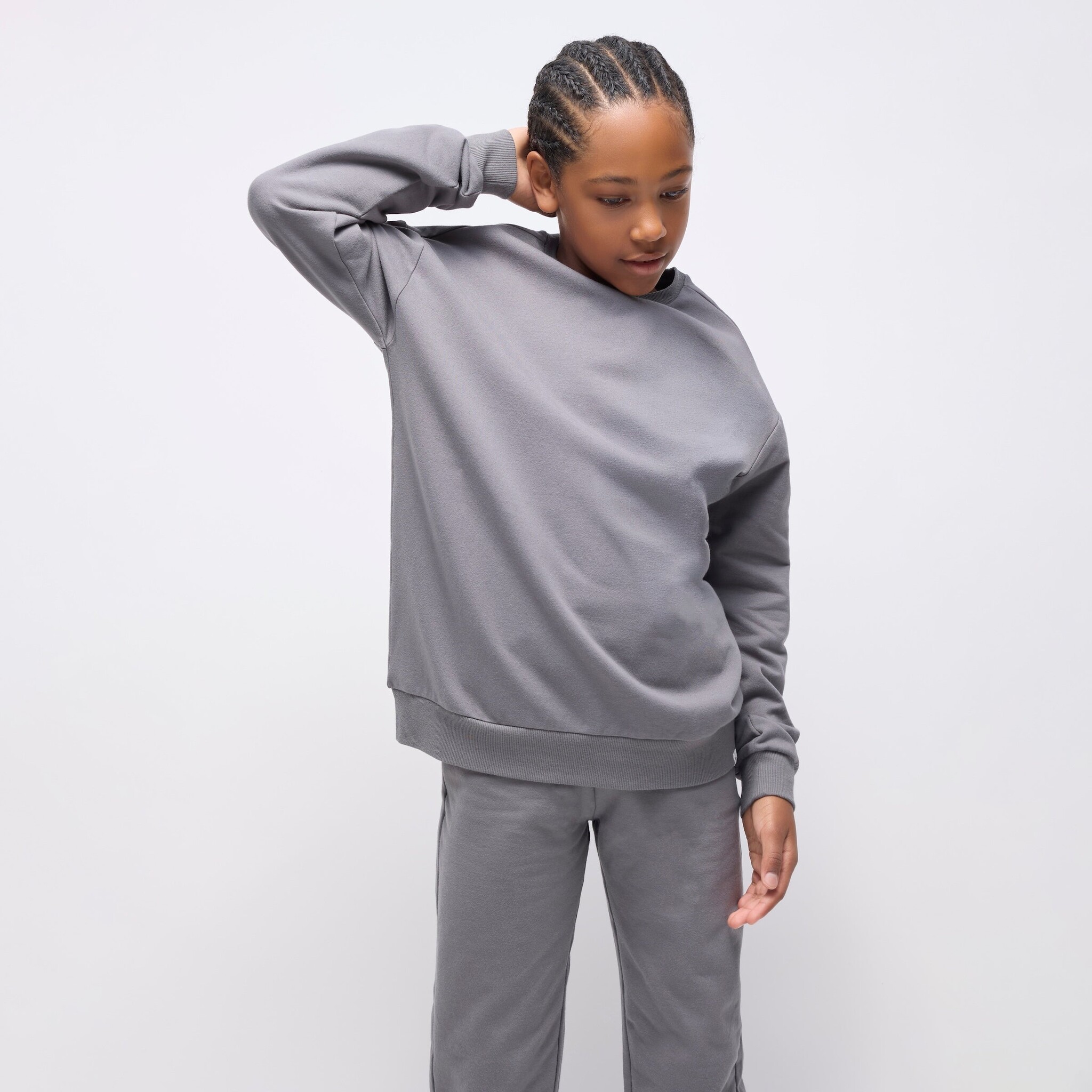 Miles the label Chandail gris foncé Miles Basics