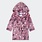 Petit Lem Robe de chambre en peluche lilas à imprimé floral