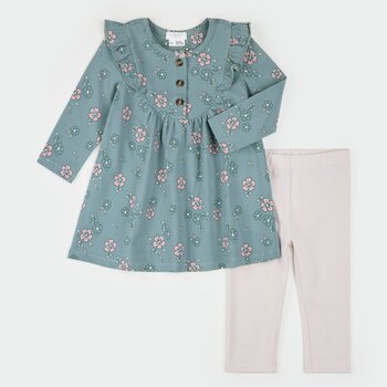 Petit Lem Ensemble robe en jersey à imprimé bouquet d'automne